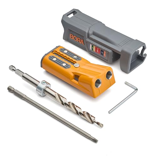 BORA Pro Compact Metal Pocket Hole Jig Complete Kit, Auto-Calibrating - size: Compact Jig