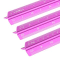 YOKIVE Metric Engineer Scale Ruler, (13 Inch, Rose Red) - color: Rose Red