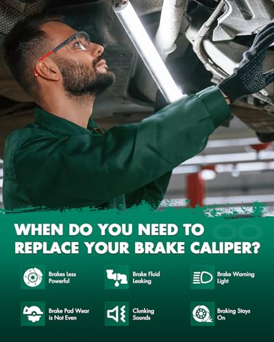 SCITOO Front Right Disc Brake Caliper With Bracket 18B4951 Silver - size: Front Passenger[18B4951]