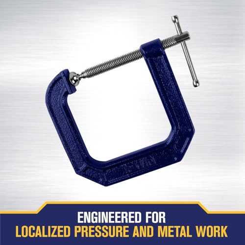 Irwin Quick-Grip 100 Series Deep Throat C-Clamp, 3 In By 4 1/2 In - size: 3 in, style: Deep Throat
