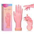 Buqikma Flexible Practice Nail Fake Silicone Hand Model for Acrylic Nails
