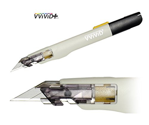 VViViD Premium Retractable Precision Balanced Multi-Use Utility Cutting Knife for Automotive Vinyl Wraps (3 Pack) - size: 3 Pack