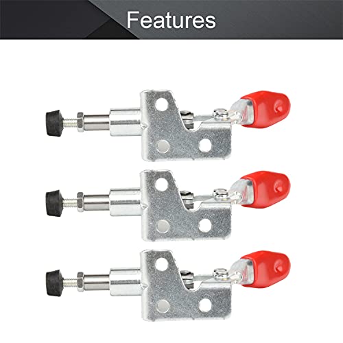 Utoolmart Adjustable Toggle Clamp, Pull Button Quick-Release Push Pull Action Toggle Clamp 99 Lbs Capacity High Carbon Steel GH-301-A Toggle Clamp 5 Pcs - size: GH-301-A 5pcs