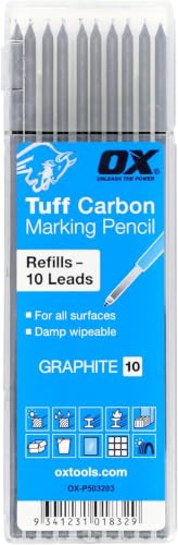 OX Tuff Carbon Marking Pencil Refills - 2.88mm 10 Pack - style: 10 Pack Lead Refills