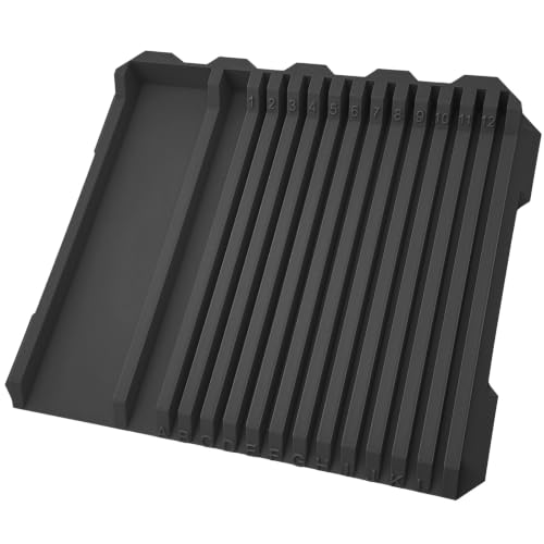 3D Printed Model Kit Sprue Holder Stand, Desktop Organizer with Numbered Slots for Plastic Model Parts, Glue & Tools (Black) - color: Black