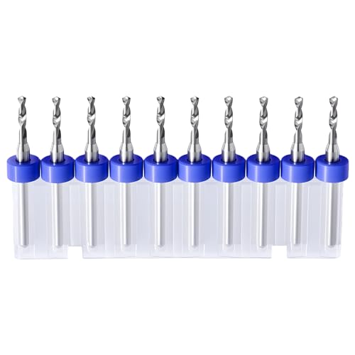 10PCS 1.9mm Tungsten Carbide Shank Micro Drill Bits for PCB - size: 1.9mm (CED)