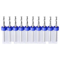 10PCS 1.9mm Tungsten Carbide Shank Micro Drill Bits for PCB - size: 1.9mm (CED)