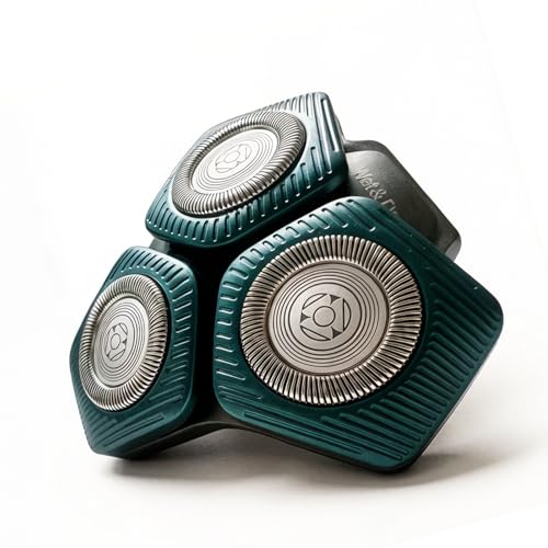 SH71 Replacement Head Compatible with Philips Norelco Rotary Shaver (Blue) - color: Blue