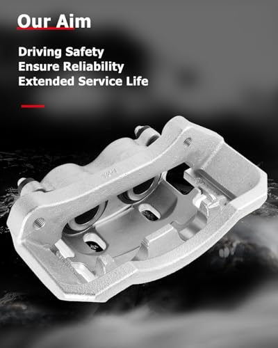 cciyu Front Left Disc Brake Caliper Assembly 18-B4891 With Bracket - size: Front Left[18-B4891]