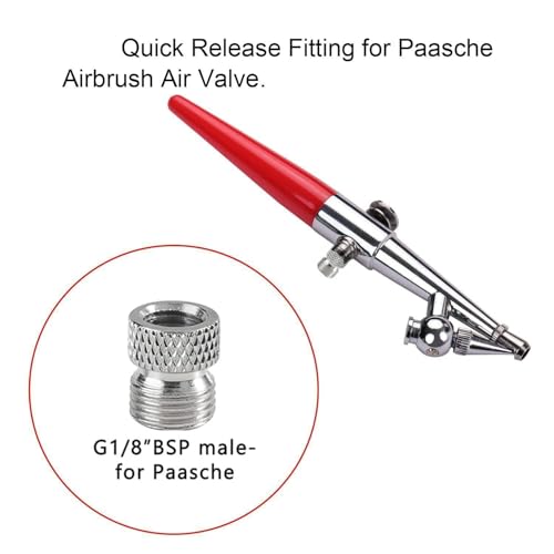 Airbrush Adapter Kit, 1/8" BSP Conversion Fitting for Badger Paasche - size: KIT 1