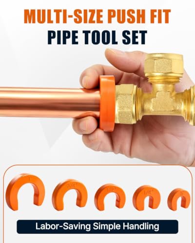 17 PCS Pipe Deburring Tool Set, Depth Gauge and Removal Tools for Sharkbite, Deburring Tool with 10 High Speed Steel Blades, Plumbing Tools Kit for PVC PEX Copper Aluminum Pipes - color: 17 PCS
