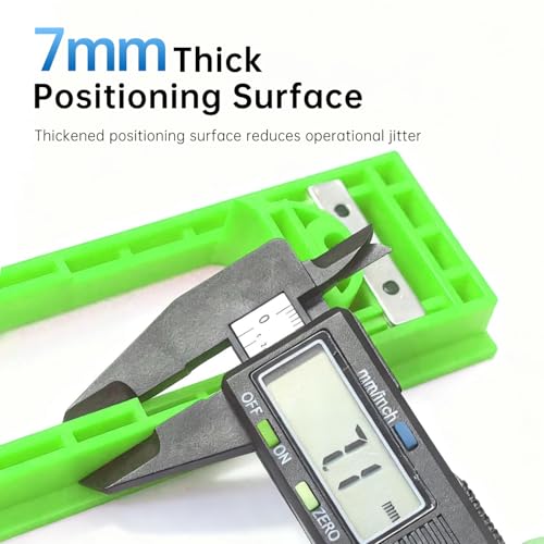 Concealed Door Hinge Installation Kit with Guide Template Jig - color: Green - 1.1 inch - 1 pcs