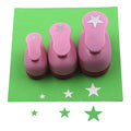 CADY Crafts Punch Set 8mm 15mm 25mm Paper Punches 3pcs/Set (Star) - color: star