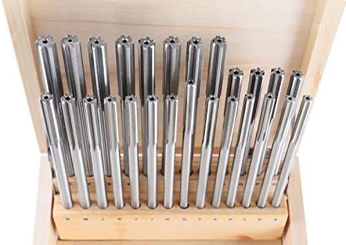 Accusize HSS Chucking Reamer Set Letter Size A to Z, 5500-SL00 - size: Letter Size A to Z