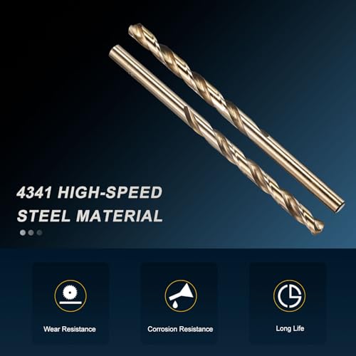 PATIKIL Micro #10 Drill Bit 4341 High-Speed Steel for Thin Metal 10 Pack - size: #10