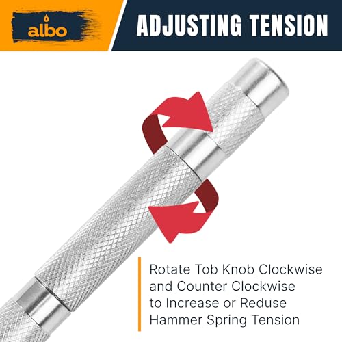 ALBO Automatic Center Punch, 5", Silver, Standard Cap, 1 Pc - style: 5'' pack of 1