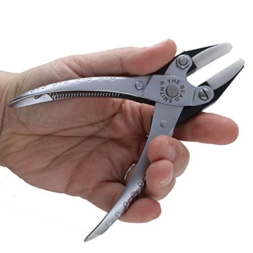 The Beadsmith Parallel Pliers With Double Nylon Flat Nose Jaws - style: Nylon Flat Nose - 140mm