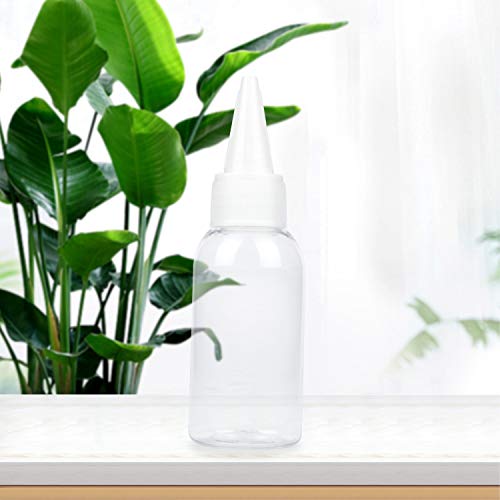 TRENDBOX 1oz / 30ml Plastic Bottle Pointed Mouth Top Cap for Essential Oils, Liquid - 12 Pack - size: 12 Pack - 30 ml