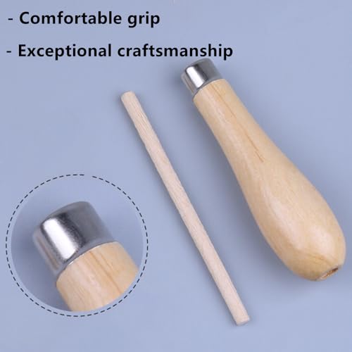 Peenbbop Rubber Stamp Carving Tools Set with 5 Blades & Wood Handle