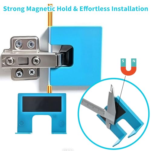 Adjustable Door Hinge Jig - Easy Hinge Mate for Quick Door Installation, Accurate Guide for Hinge Cutting, Carpenter Latch Installation in Minutes|Home Kitchen Bathroom Cabinet Drawer (4)