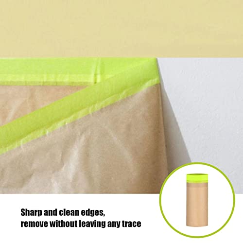 Tape and Drape, 12” x 200 feet Masking Paper for Painting, 4 Pack - size: 12",200ft