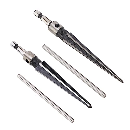 Hand Tapered Reamer, 6 Flute 45 Steel T Handle Tool