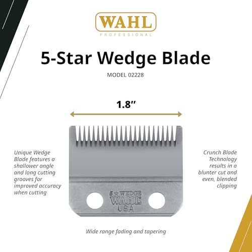 Wahl Professional Wedge Blade, Stainless Steel Replacement, Model 2228