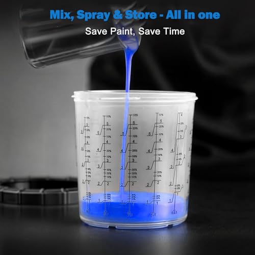 Disposable Paint Spray Gun Cup 50 Pack 22 Ounce(650ML)