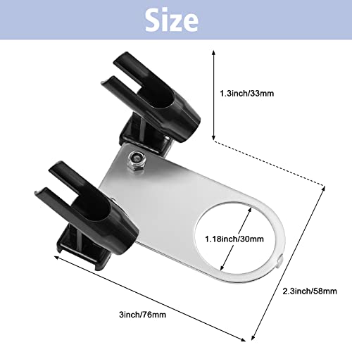 Uouteo Mini Airbrush Holder Stand Holds up to 2 Airbrush Guns - color: Silver