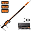 HARDELL Digital Caliper 12" USB-C Charging – Orange Display, Non-Backlit - color: Orange-12Inch