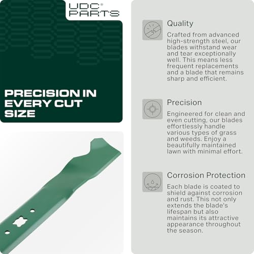UDC Parts 942-0741A 21 inch Troy Bilt Mower Mulching Blade Replacement - size: Bow-Tie (2-1/2") - 21"