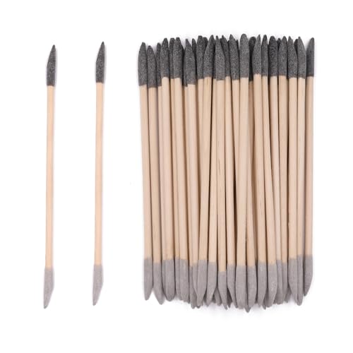 60 Pcs Sanding Sticks, Double End Matchsticks Sanding Twigs, Fine Detailing Sanding Tools for Tight Spaces Plastic Models Wood, 120/280 Grit, 5.5 x 0.2 Inch