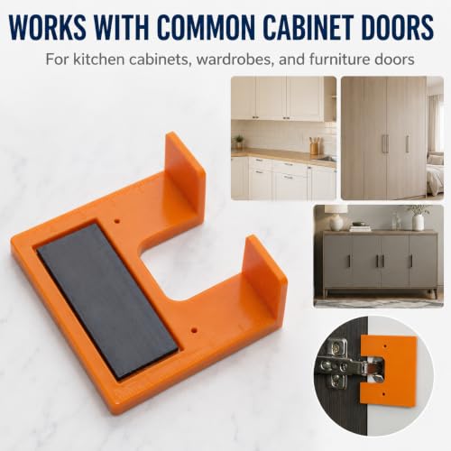 6PCS Cabinet Hinge Jig, Magnetic 2mm Gap Spacer Alignment Tool