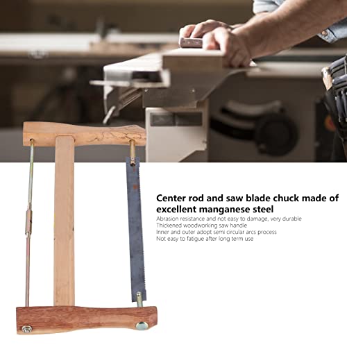 Frame Saw, Teakwood Handsaws, Blade Replacement Carpenter Hand Bow Wood Cutting Tool, Portable Frame Saw for Cutting Wood(400mm) Cut Percussion Tool, Hack Saw Blade - size: 400mm