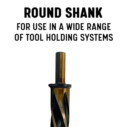 Drill America 3/4" Bridge/Construction Reamer with 1/2" Shank, Black and Gold Finish, KFD Series - size: 3/4"