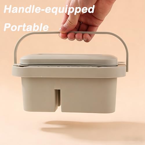 3-in-1 Palette w/Lid, Cup Brush Storage for Acrylic & Oil Painting