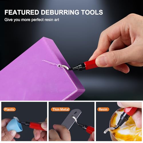 LET'S RESIN 3-Speed Cordless Drill, 10Pcs Electric Resin Jewelry Drill