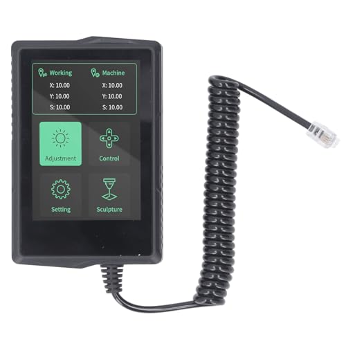 CNC Engraving Machine Controller, 3.5 Inch Offline Color Touch Panel Handheld Control Board for TTS55 PRO TTS10 PRO Engraving Machines ABS Material