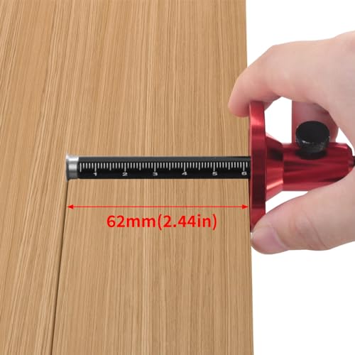 Wheel Marking Aluminum Alloy Precision Ground Steel Rod Woodworking Mortise Parallel Scribing Tool