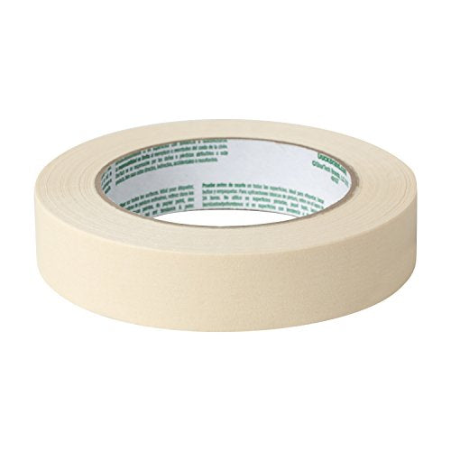 Duck Brand General Purpose Masking Tape, Beige, 0.94 in x 60 Yds, 2 Rolls, 0.94" Width (Pack of 12) - size: 2 Rolls, 0.94" Width (Pack of 12)