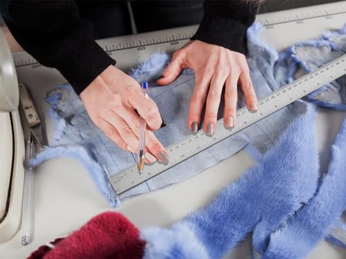 12+18 inch Metal Ruler with Cork Backing, Imperial & Metric Markings - style: 12+18 inch
