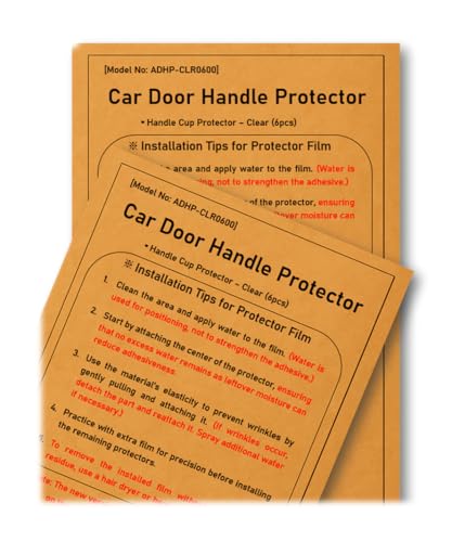 [3M]-6pcs Customized Car Door Handle Cup Protector Made with 3M PPF - color: Clear/6pcs