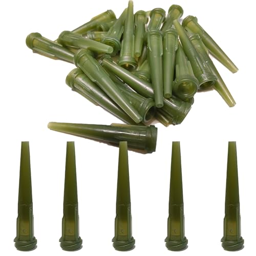 14GA Tip Tapered Plastic Dispensing Needles 110pcs Precision Glue Applicator Tips for Industrial, Craft DIY Projects Durable for Consistent Flow - size: 14GA