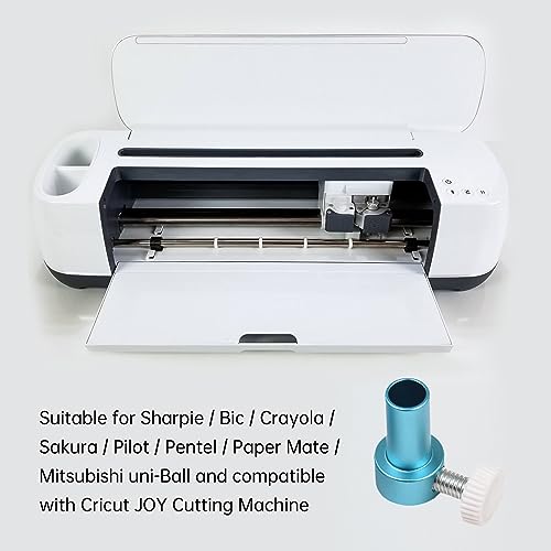 Pen Adapter Universal Aluminum Alloy Pen Holder for Cricut Joy Cutting Machine with 3pcs Cutting Mats (1) - size: 1