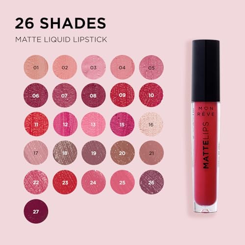 MON RÊVE Matte Lipstick, Long-Lasting Moisturizing, 16 Shim Sand - color: No 16