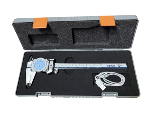 iGAGING 0-6" Electronic Digital Caliper Full Color LCD Display with Real Time Dial Movement, IP67 Protective Rating (100-670-06)