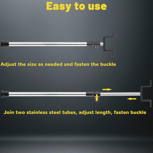 Brake Pedal Depressor Tool, Truck Pedal Depressor Adjustable and Extendable19-41 Stainless Steel Double-Headed Anti-Slip Design Suitable for Automotive Rrake System Repair Work