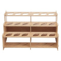 HG Art Concepts Mezzo Artist Paint and Brush Racks - Wood Grain Laminate Multi Layer Desk Stand Professional Storage Display Organizer for Paintbrushes and Tubes - Straight Rack 2