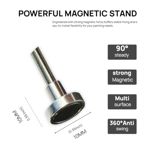 Paint Clip Main Magnet Magnetic Stand for Paint Clip Master - Strong Adsorption, Stable & Flexible - size: Magnetic base