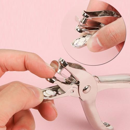 TENOC Handle Hole Punch, 1-Piece, Paper Circle Bore Helper